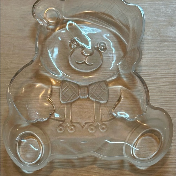 Mikasa Crystal Holiday Bear Platter 11.5” Serving Tray Made in Japan – Cute Deco - Picture 8 of 16